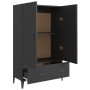 Aparador de madera de ingeniería negro 70x31x115 cm de vidaXL, Aparadores - Ref: Foro24-812538, Precio: 82,64 €, Descuento: %