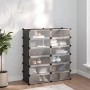 Black PP shoe rack 94.5x36.5x106 cm by vidaXL, Shoe racks and shoe organizers - Ref: Foro24-340563, Price: 69,43 €, Discount: %
