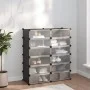 Zapatero PP negro 94,5x36,5x106 cm de vidaXL, Zapateros y organizadores de calzado - Ref: Foro24-340563, Precio: 68,06 €, Des...