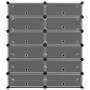 Black PP shoe rack 94.5x36.5x106 cm by vidaXL, Shoe racks and shoe organizers - Ref: Foro24-340563, Price: 69,43 €, Discount: %