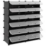 Zapatero PP negro 94,5x36,5x106 cm de vidaXL, Zapateros y organizadores de calzado - Ref: Foro24-340563, Precio: 68,06 €, Des...