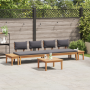 Juego de Comedor de Jardín de 5 Piezas de Madera Sólida de Teak de , Sofás modulares de exterior - Ref: Foro24-3356873, Preci...