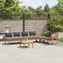 Juego de Comedor para Jardín de 5 piezas con Cojines de Madera de Acacia de , Sofás modulares de exterior - Ref: Foro24-33568...