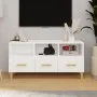 Hochglanzweißer TV-Schrank aus Sperrholz, 102 x 36 x 50 cm von vidaXL, TV-Möbel - Ref: Foro24-812606, Preis: 92,59 €, Rabatt: %