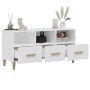 Hochglanzweißer TV-Schrank aus Sperrholz, 102 x 36 x 50 cm von vidaXL, TV-Möbel - Ref: Foro24-812606, Preis: 93,84 €, Rabatt: %