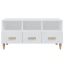 Hochglanzweißer TV-Schrank aus Sperrholz, 102 x 36 x 50 cm von vidaXL, TV-Möbel - Ref: Foro24-812606, Preis: 93,84 €, Rabatt: %