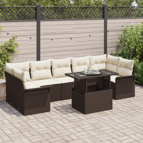 Comprar Set de Sofá de Jardín de 8 Piezas con