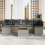 Sofás de Jardín de 8 Piezas con Cojines Gris Claro Poliratán de , Sofás de exterior - Ref: Foro24-3356975, Precio: 633,21 €, ...