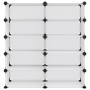 Transparent PP shoe rack 84x32x88.5 cm by vidaXL, Shoe racks and shoe organizers - Ref: Foro24-340567, Price: 40,37 €, Discou...
