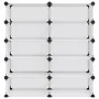 Transparent PP shoe rack 84x32x88.5 cm by vidaXL, Shoe racks and shoe organizers - Ref: Foro24-340567, Price: 35,80 €, Discou...