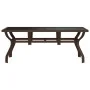 Brauner und schwarzer Gartentisch aus Stahl und Glas, 180 x 80 x 70 cm von vidaXL, Gartentische - Ref: Foro24-318773, Preis: ...