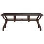 Brown and black steel and glass garden table 180x80x70 cm by vidaXL, Garden tables - Ref: Foro24-318773, Price: 237,00 €, Dis...