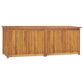 Solid teak wood garden trunk 150x50x55 cm by vidaXL, Outdoor storage boxes - Ref: Foro24-318733, Price: 340,12 €, Discount: %