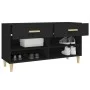 Schwarzer Schuhschrank aus Sperrholz, 102 x 35 x 55 cm von vidaXL, Schuhregale und Schuhorganisatoren - Ref: Foro24-812817, P...