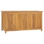 Solid teak wood garden chest 114x50x58 cm by vidaXL, Outdoor storage boxes - Ref: Foro24-318732, Price: 273,05 €, Discount: %