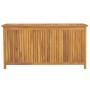 Solid teak wood garden chest 114x50x58 cm by vidaXL, Outdoor storage boxes - Ref: Foro24-318732, Price: 273,05 €, Discount: %