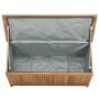 Solid teak wood garden chest 114x50x58 cm by vidaXL, Outdoor storage boxes - Ref: Foro24-318732, Price: 273,05 €, Discount: %