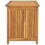 Solid teak wood garden chest 114x50x58 cm by vidaXL, Outdoor storage boxes - Ref: Foro24-318732, Price: 273,05 €, Discount: %