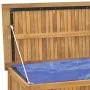 Baúl de jardín madera maciza de teca 114x50x58 cm de vidaXL, Cajas de almacenaje para exteriores - Ref: Foro24-318732, Precio...