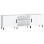 Hochglanzweißer TV-Schrank aus Holzwerkstoff, 150 x 30 x 50 cm von vidaXL, TV-Möbel - Ref: Foro24-812633, Preis: 103,81 €, Ra...