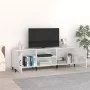Hochglanzweißer TV-Schrank aus Holzwerkstoff, 150 x 30 x 50 cm von vidaXL, TV-Möbel - Ref: Foro24-812633, Preis: 102,40 €, Ra...