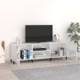 Hochglanzweißer TV-Schrank aus Holzwerkstoff, 150 x 30 x 50 cm von vidaXL, TV-Möbel - Ref: Foro24-812633, Preis: 103,81 €, Ra...