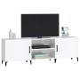 Hochglanzweißer TV-Schrank aus Holzwerkstoff, 150 x 30 x 50 cm von vidaXL, TV-Möbel - Ref: Foro24-812633, Preis: 103,81 €, Ra...