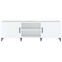 Hochglanzweißer TV-Schrank aus Holzwerkstoff, 150 x 30 x 50 cm von vidaXL, TV-Möbel - Ref: Foro24-812633, Preis: 103,81 €, Ra...