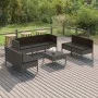 8-teiliges Gartenmöbel-Set und graue synthetische Rattankissen von vidaXL, Gartensets - Ref: Foro24-3094358, Preis: 595,08 €,...
