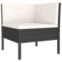 9-teiliges Gartenmöbel-Set und schwarze synthetische Rattankissen von vidaXL, Gartensets - Ref: Foro24-3094400, Preis: 732,69...