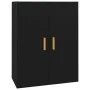 Black hanging wall cabinet 69.5x34x90 cm by vidaXL, Sideboards - Ref: Foro24-812259, Price: 74,66 €, Discount: %