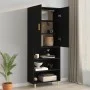 Black hanging wall cabinet 69.5x34x90 cm by vidaXL, Sideboards - Ref: Foro24-812259, Price: 74,66 €, Discount: %