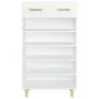 Mueble zapatero de madera contrachapada blanco 60x35x105 cm de vidaXL, Zapateros y organizadores de calzado - Ref: Foro24-812...