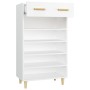 Mueble zapatero de madera contrachapada blanco 60x35x105 cm de vidaXL, Zapateros y organizadores de calzado - Ref: Foro24-812...