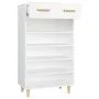 White plywood shoe cabinet 60x35x105 cm by vidaXL, Shoe racks and shoe organizers - Ref: Foro24-812780, Price: 89,60 €, Disco...