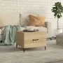 Coffee table with metal legs Sonoma oak 50x50x40 cm by vidaXL, Coffee table - Ref: Foro24-812732, Price: 41,78 €, Discount: %