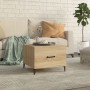 Mesa de centro con patas de metal roble Sonoma 50x50x40 cm de vidaXL, Mesas de centro - Ref: Foro24-812732, Precio: 42,13 €, ...