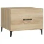 Coffee table with metal legs Sonoma oak 50x50x40 cm by vidaXL, Coffee table - Ref: Foro24-812732, Price: 41,78 €, Discount: %