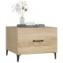 Coffee table with metal legs Sonoma oak 50x50x40 cm by vidaXL, Coffee table - Ref: Foro24-812732, Price: 41,78 €, Discount: %
