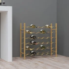Weinregal für 36 Flaschen aus goldenem Metall. von vidaXL, Weinregale - Ref: Foro24-340911, Preis: 74,86 €, Rabatt: %