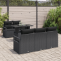 Set de Sofás de Jardín de 6 Piezas con Cojines Negro Poliratán | Foro24.es | Tu tienda online para hogar, jardín y más Foro24.es
