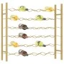 Botellero para 36 botellas de metal dorado by vidaXL, Wine racks - Ref: Foro24-340911, Price: 74,86 €, Discount: %