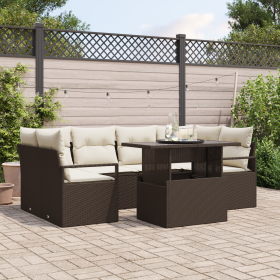 Comprar Conjunto de Sofá de Jardín de 7 piezas