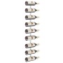 Wall wine rack for 9 white iron bottles by vidaXL, Wine racks - Ref: Foro24-340900, Price: 59,23 €, Discount: %