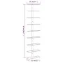 Wall wine rack for 9 white iron bottles by vidaXL, Wine racks - Ref: Foro24-340900, Price: 58,03 €, Discount: %