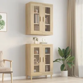 Armario colgante de pared roble Sonoma 69,5x34x90 cm de vidaXL, Aparadores - Ref: Foro24-812279, Precio: 86,90 €, Descuento: %