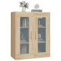 Wall-mounted hanging wardrobe in Sonoma oak, 69.5x34x90 cm by vidaXL, Sideboards - Ref: Foro24-812279, Price: 88,28 €, Discou...