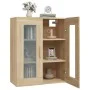 Wall-mounted hanging wardrobe in Sonoma oak, 69.5x34x90 cm by vidaXL, Sideboards - Ref: Foro24-812279, Price: 88,28 €, Discou...