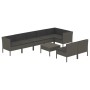 9-teiliges Gartenmöbel-Set und graue synthetische Rattankissen von vidaXL, Gartensets - Ref: Foro24-3094398, Preis: 811,87 €,...