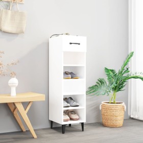 White engineered wood shoe rack 30x35x105 cm by vidaXL, Shoe racks and shoe organizers - Ref: Foro24-812807, Price: 50,70 €, ...